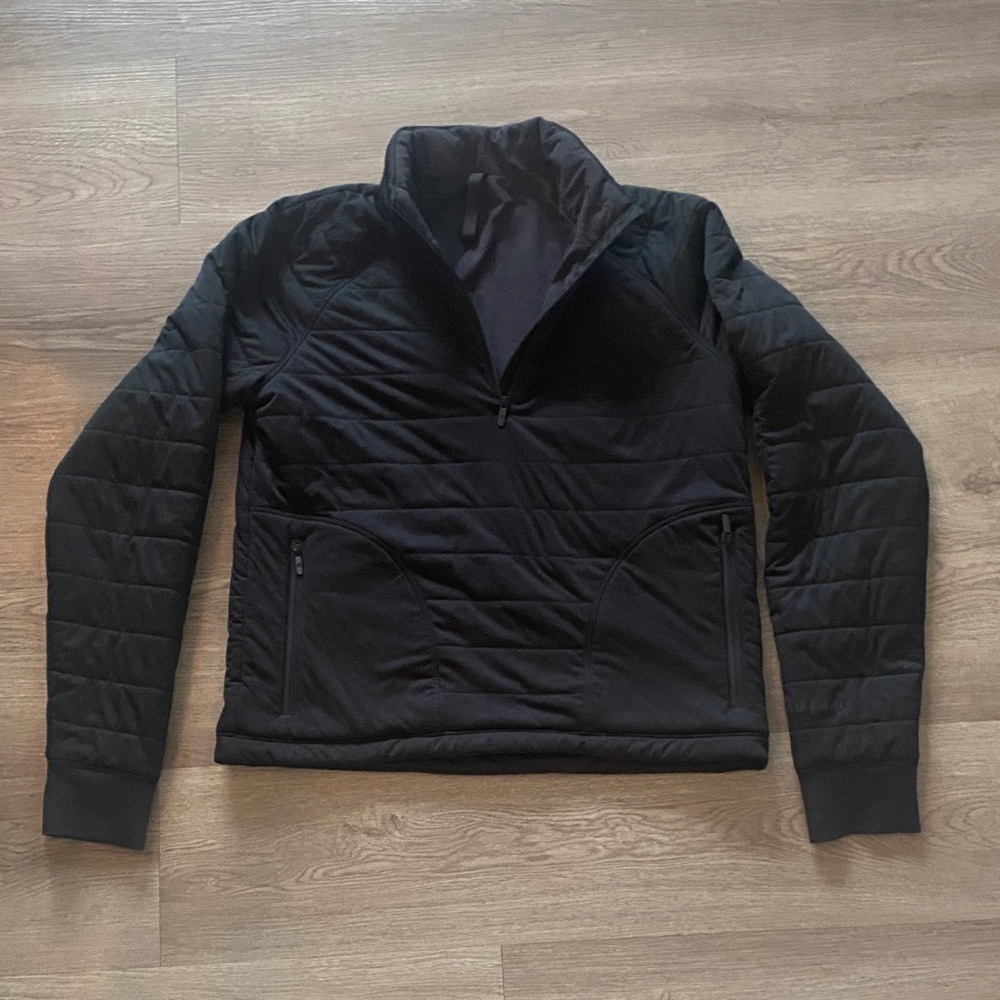 Lululemon Black Women's Quilted Half-Zip Jacket